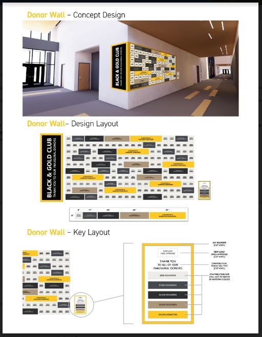 Black and Gold Club layout design