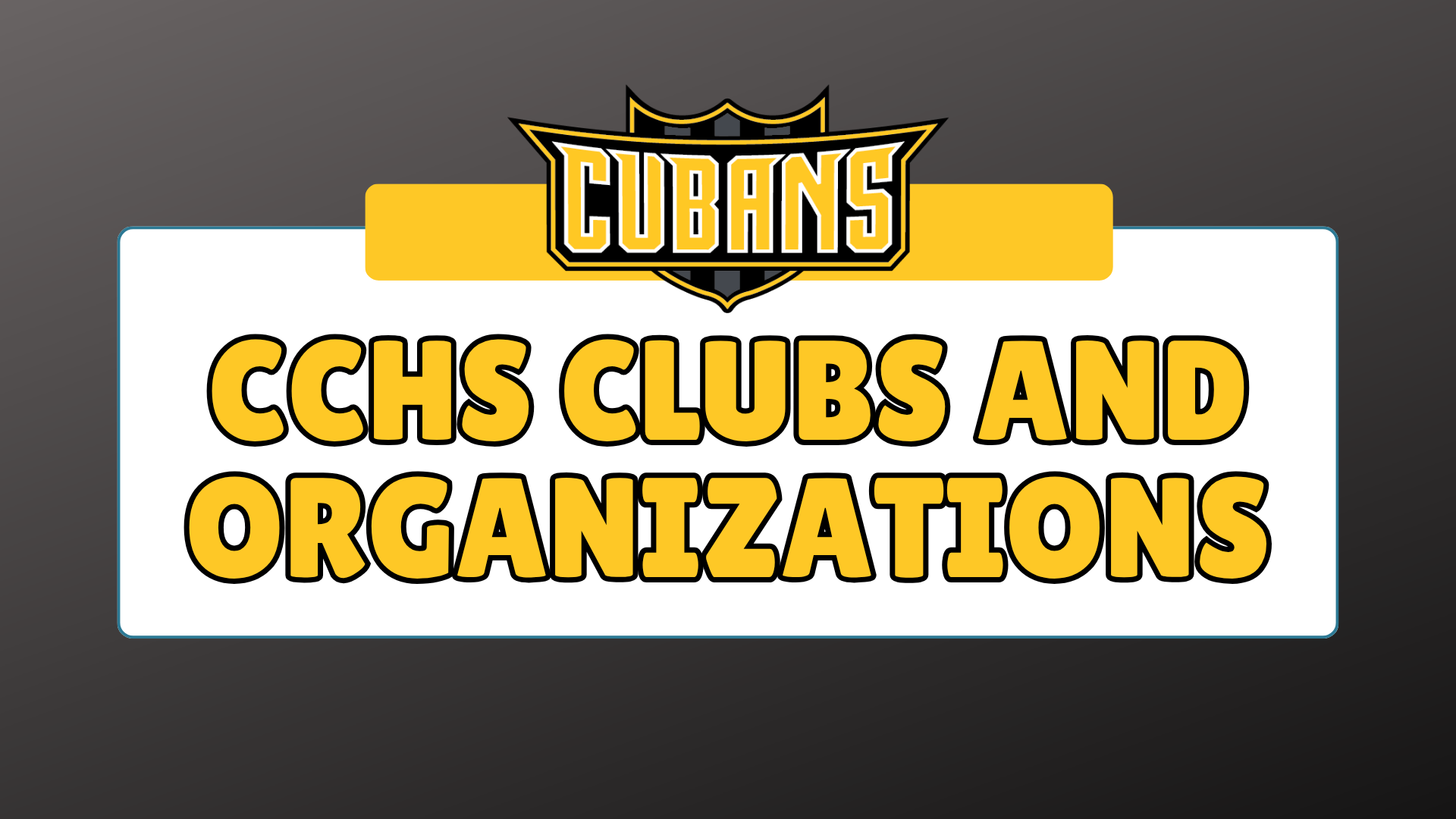 CCHS Clubs and activities