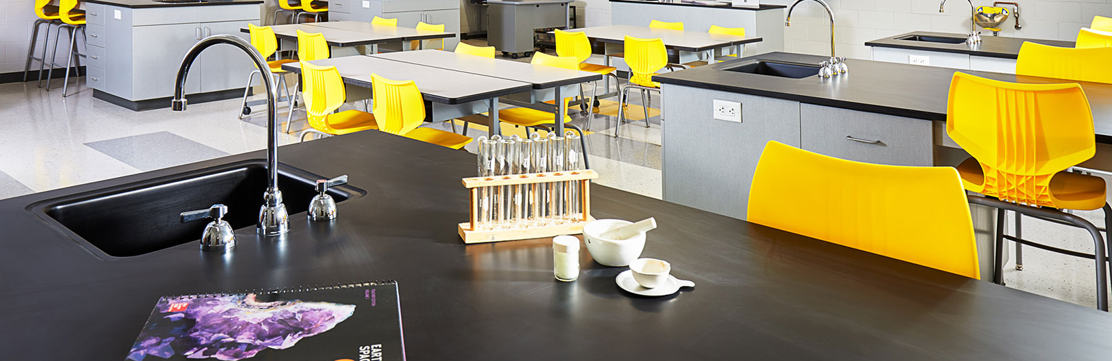 Middle school science classroom