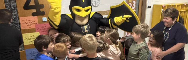 Students with Captain Cuban