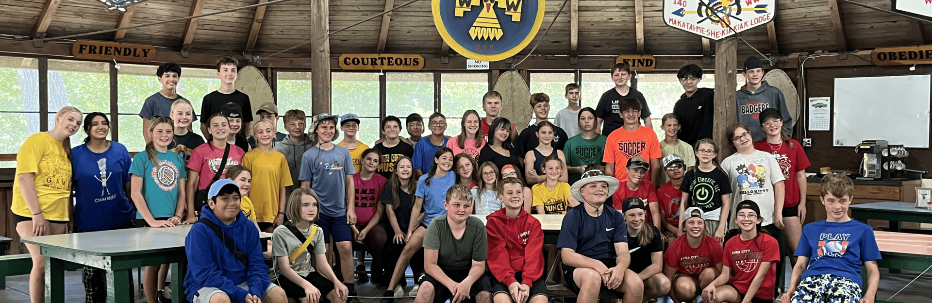 Students at camp